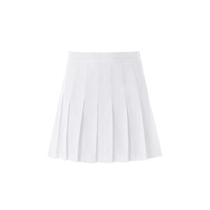 White Pleated Skirt